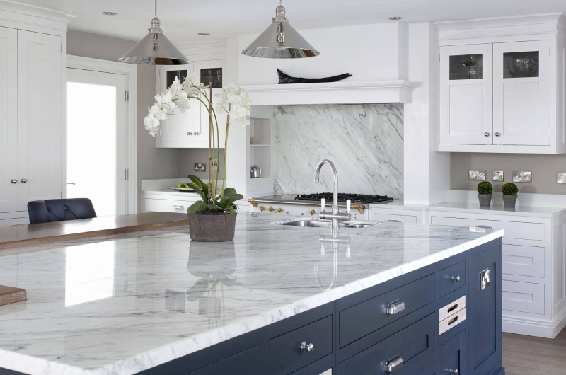 Marble sheet between cabinets - ماربل شیت بین کابینت | ترکیبی از زیبایی و دوام